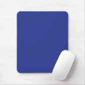 Solid Deep Blue Backdrop | Bold Minimalist Design Mousepad (Mit Mouse)