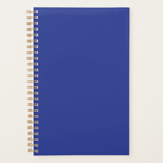 Solid Deep Blue Backdrop | Bold Minimalist Design Planer (Vorderseite)