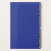 Solid Deep Blue Backdrop | Bold Minimalist Design Planer (Rückseite)