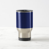 Solid Deep Blue Backdrop | Bold Minimalist Design Reisebecher (Mittel)