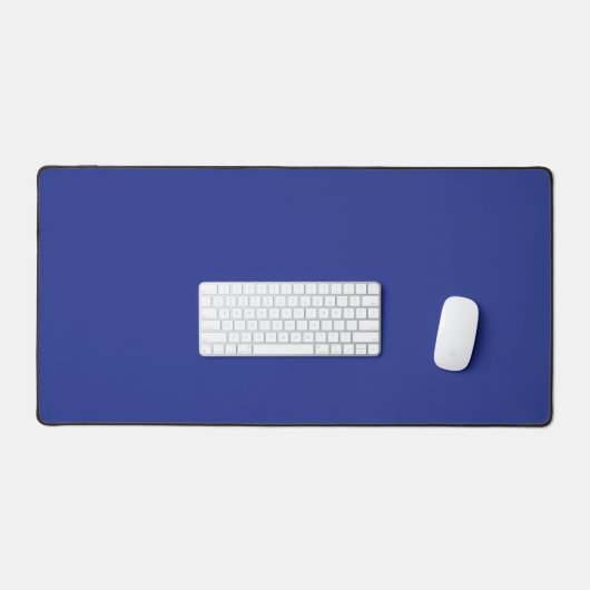 Solid Deep Blue Backdrop | Bold Minimalist Design Schreibtischunterlage (Tastatur & Maus)