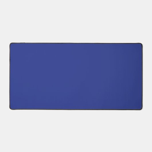 Solid Deep Blue Backdrop | Bold Minimalist Design Schreibtischunterlage (Vorderseite)