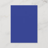 Solid Deep Blue Backdrop | Bold Minimalist Design Telefonnummerkarte (Vorderseite)