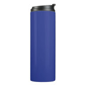 Solid Deep Blue Backdrop | Bold Minimalist Design Thermosbecher (Nach links gedreht)