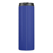 Solid Deep Blue Backdrop | Bold Minimalist Design Thermosbecher (Rückseite)