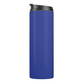 Solid Deep Blue Backdrop | Bold Minimalist Design Thermosbecher (Nach rechts gedreht)