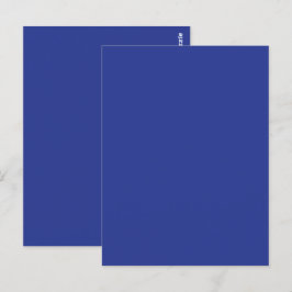 Solid Deep Blue Background | Minimalistisches Desi Postkarte