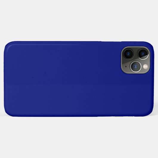 Solid Deep Blue Case-Mate iPhone Hülle (Rückseite (Horizontal))