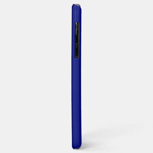 Solid Deep Blue Case-Mate iPhone Hülle (Hinten/Links)