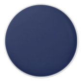 Solid Deep Blue Keramik Knob Keramikknauf (Vorderseite)