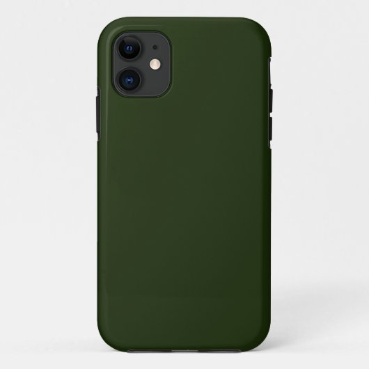 Solid deep forest green Case-Mate iPhone hülle (Rückseite)