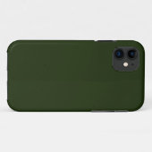Solid deep forest green Case-Mate iPhone hülle (Rückseite (Horizontal))