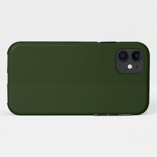 Solid deep forest green Case-Mate iPhone hülle (Rückseite (Horizontal))