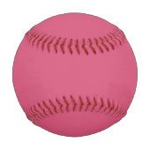 Solid Deep Medium Pink Farbe Baseball (Rückseite)