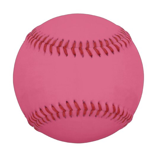 Solid Deep Medium Pink Farbe Baseball (Rückseite)