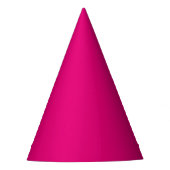 Solid deep pink partyhütchen (Vorderseite)