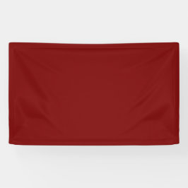 Solid Deep Red Colored Banner
