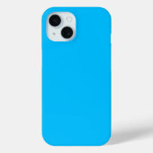 Solid Deep Sky Blue Modern stilvoll Case-Mate iPhone Hülle (Rückseite)