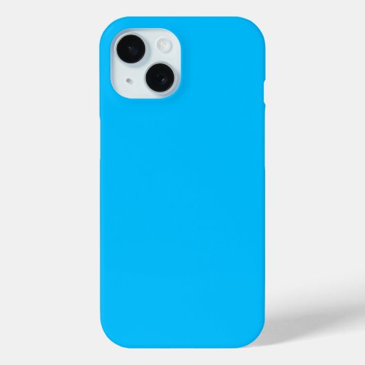 Solid Deep Sky Blue Modern stilvoll Case-Mate iPhone Hülle (Rückseite)