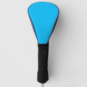 Solid Deep Sky Blue Modern stilvoll Golf Headcover (Vorderseite)