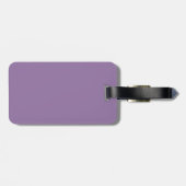 Solid dull purple violet gepäckanhänger (Rückseite horizontal)