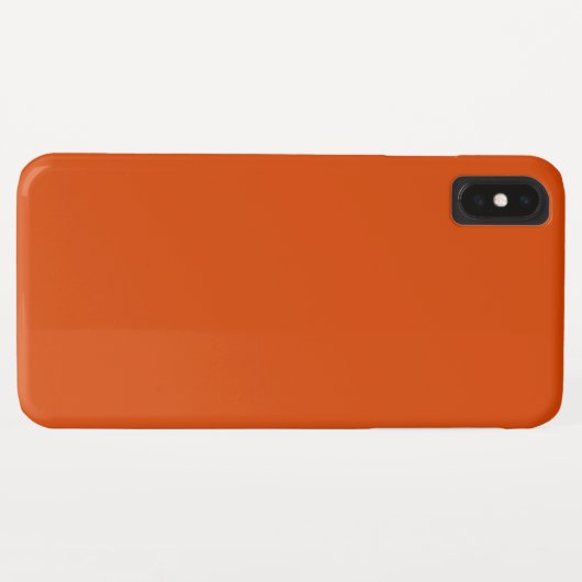 Solid dunkel verbrannte Orange Case-Mate iPhone Hülle (Rückseite (Horizontal))
