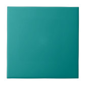 Solid dunkle Cyan aquamarin Fliese (Vorderseite)