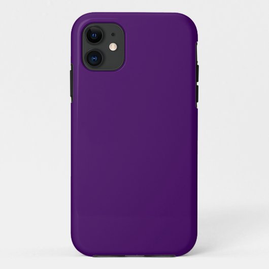 Solid dunkle Violette lila Case-Mate iPhone Hülle (Rückseite)