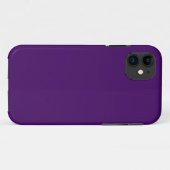 Solid dunkle Violette lila Case-Mate iPhone Hülle (Rückseite (Horizontal))