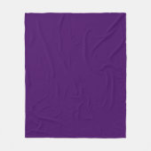 Solid dunkle Violette lila Fleecedecke (Vorderseite)