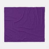 Solid dunkle Violette lila Fleecedecke (Vorderseite (Horizontal))