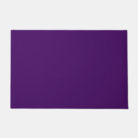 Solid dunkle Violette lila Fußmatte (Vorderseite)