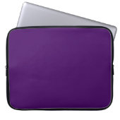 Solid dunkle Violette lila Laptopschutzhülle (Vorderseite)