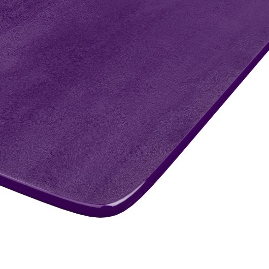 Solid dunkle Violette lila Schneidebrett (Ecke)