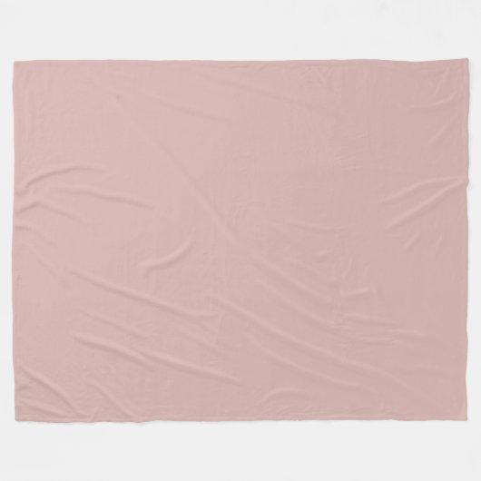Solid Dusty Blush Fleecedecke (Vorderseite (Horizontal))