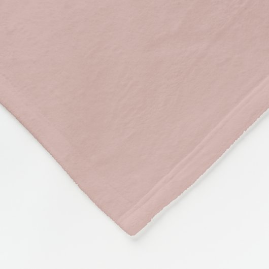 Solid Dusty Blush Fleecedecke (Ecke)