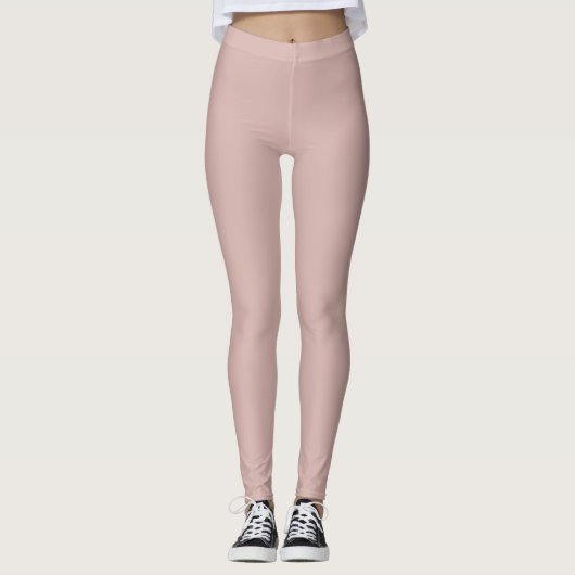 Solid "Dusty Blush" Leggings (Vorderseite)