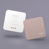 Solid "Dusty Blush" Quadratische Visitenkarte