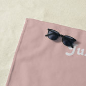 Solid Dusty Blush Strandtuch (Beispiel)
