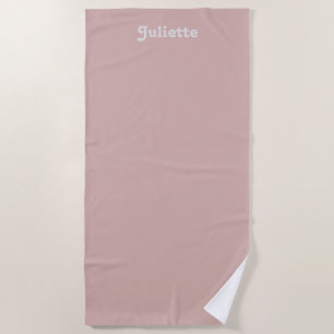 Solid Dusty Blush Strandtuch