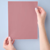 Solid Dusty Pink Card Stock DIY Scrapbooking Flyer (Hand)