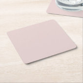 Solid Dusty Pink Light Elegant Minimalist Rechteckiger Pappuntersetzer (angewinkelt)