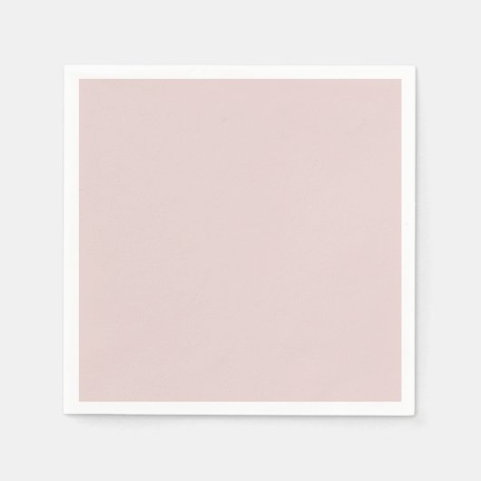 Solid Dusty Pink Light Elegant Minimalistisch Serviette (Vorderseite)