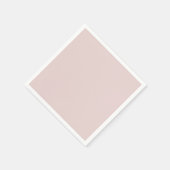 Solid Dusty Pink Light Elegant Minimalistisch Serviette (Ecke)