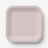 Solid Dusty Pink Light Elegante Minimalistische Ho Pappteller (Vorderseite)
