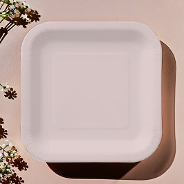 Solid Dusty Pink Light Elegante Minimalistische Ho Pappteller