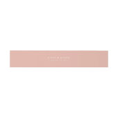 Solid Dusty Rose Wedding Einladungsbanderole (Flach)