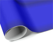 Solid Electric Blue Geschenkpapier (Rolleneckpunkt)