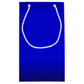 Solid Electric Blue Kleine Geschenktüte (Rückseite)