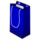Solid Electric Blue Kleine Geschenktüte (Vorderseite Schrägansicht)